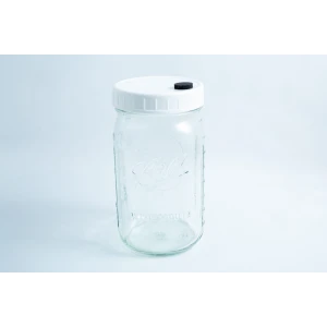 1 Liter Ball Jar with injection port and Air Filter