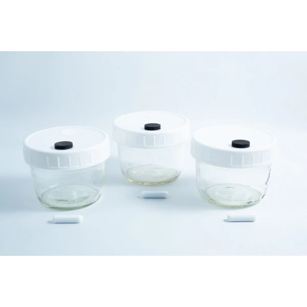 3 x 240 ml Mason jars with injection port and a air filter, Magnetic Stirrer