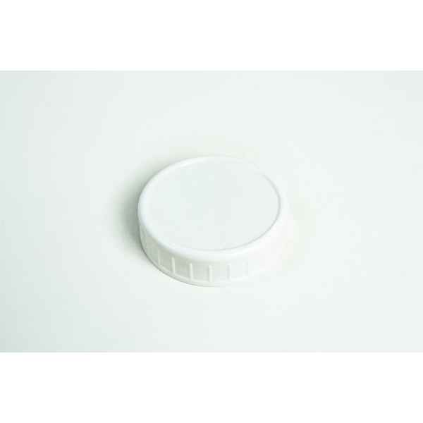 Lids regular mouth 70mm plain white plastic for mason jars